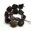 Raw Rough Natural Smoky Quartz Nuggets Bead Strands G-L176-07-2