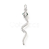 Brass Micro Pave Cubic Zirconia Pendants KK-V007-007P-02-1-1