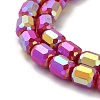 Electroplate Glass Beads Strands EGLA-D030-06A-3