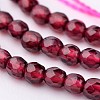 Natural Garnet Bead Strands X-G-K145-F-3mm-A-3