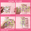 8Pcs 8 Styles PVC Plastic Waterproof Decorative Sticker Labels DIY-SP0004-93C-4