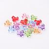 Transparent Acrylic Plastic Tri Beads for Christmas Ornaments Making X-PL699M-2