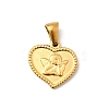 Hand Polished 304 Stainless Steel Charms STAS-B094-15G-1