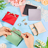 6Pcs 6 Colors Imitation Leather Jewelry Storage Zipper Bags ABAG-TA0001-66B-6