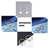 Brass Linking Rings KK-Y003-03J-G-4