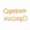 Golden Plated Alloy Cabochons PALLOY-WH0068-08F-1