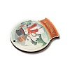 Single Face Printed Wood Pendants WOOD-H102-02I-4