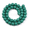 Opaque Solid Color Glass Beads Strands X-GLAA-T032-P10mm-12-2