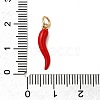 Brass Enamel Pendants KK-P303-07A-G-3