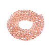 Electroplate Glass Beads Strands EGLA-A044-T4mm-L21-3