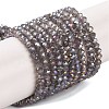 Baking Electroplate Glass Beads Strands DGLA-A039-J2MM-B06-1