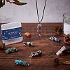 7Pcs 7 Style Natural & Synthetic Gemstone Pendants G-SC0001-48-5