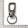 Tibetan Style 316 Surgical Stainless Steel Fittings with 304 Stainless Steel Key Ring FIND-Q101-07AS-02-3