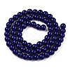 Opaque Solid Color Glass Beads Strands X-GLAA-T032-P6mm-03-3