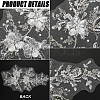 Flower Gauze & Sequin Embroidery Ornament Accessories DIY-WH0430-464B-6