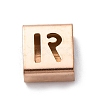 Ion Plating(IP) 304 Stainless Steel Square Slide Charms STAS-L132-07R-RG-1