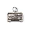 Brass Micro Pave Cubic Zirconia Pendants KK-P308-35P-1