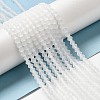 Imitate Austrian Crystal Frosted Glass Beads Strands EGLA-A039-T6mm-MD13-4