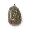 Natural Unakite Pendants G-K302-B01-2