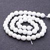 Synthetic White Agate Beads Strands X-G-D419-8mm-01-3