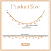2Pcs Alloy Enamel Pink Bowknot Tassel 304 Stainless Steel Cable Chain Bag Decorative Chains AJEW-BBC0001-04-2