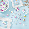 94Pcs 6 Style Pointed Back Glass Rhinestone Cabochons DIY-FG0003-64-5