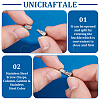 4Pcs 2 Colors 304 Stainless Steel Screw Clasps STAS-UN0061-27-5