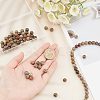 2 Strands Round Natural Dendritic Jasper Beads Strands G-OC0004-31-3