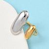 304 Stainless Steel Cuff Open Rings for Women RJEW-B158-02GP-01-3