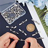 30 Sets 3 Styles 304 Stainless Steel Lobster Claw Clasps STAS-UN0047-74-4