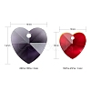 240Pcs 8 Style Romantic Valentines Ideas Glass Charms GLAA-LS0001-06-3