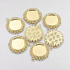 Zinc Alloy Pendant Settings for Cabochon & Rhinestone PALLOY-A15290-G-NR-1