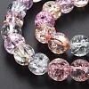 Crackle Glass Beads Strands GLAA-S192-B-009B-3