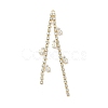 Brass Micro Pave Cubic Zirconia Big Pendants KK-C040-05G-1