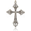 Alloy Rhinestone Big Pendants RB-J112-01AS-1