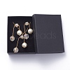Pendant Necklaces and Ear Studs Jewelry Sets SJEW-JS01064-03-2
