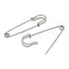 304 Stainless Steel Safety Pins Brooch Findings STAS-K252-11E-P-2