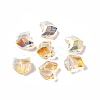 100Pcs Electroplate Glass Beads EGLA-P060-01B-HP01-1