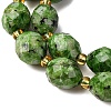 Natural Sesame Jasper Dyed Beads Strands G-D305-B02-02-4