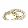 Synthetic Howlite Beaded Hoop Earrings for Women EJEW-C003-03I-RS-2