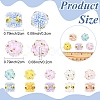 5Pcs 5 Colors Handmade Polymer Clay Beads CLAY-YW0002-69-3