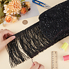 Paillette Tassel Polyester Ribbon Trim OCOR-WH0078-145A-3