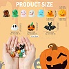 9Pcs 9 Styles Halloween Themed Handmade Lampwork Beads LAMP-CJ0002-62-2