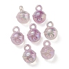 UV Plating Rainbow Iridescent Acrylic Pendants OACR-P010-19C-1