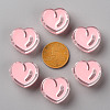 Transparent Enamel Acrylic Beads X-TACR-S155-004E-3