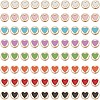 80Pcs 8 Colors Alloy Enamel Beads DIY-AR0003-86-1
