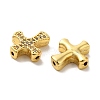 Brass Micro Pave Cubic Zirconia Beads KK-C072-08G-2