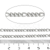 304 Stainless Steel Figaro Chains CHS-G050-04P-2