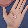 6Pcs 6 Styles Real 18K Gold Plated Brass Micro Pave Clear Cubic Zirconia Enamel Pendants ZIRC-SZ0001-36A-6