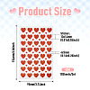 Heart Plastic Stickers DIY-TADJ0002-006B-4